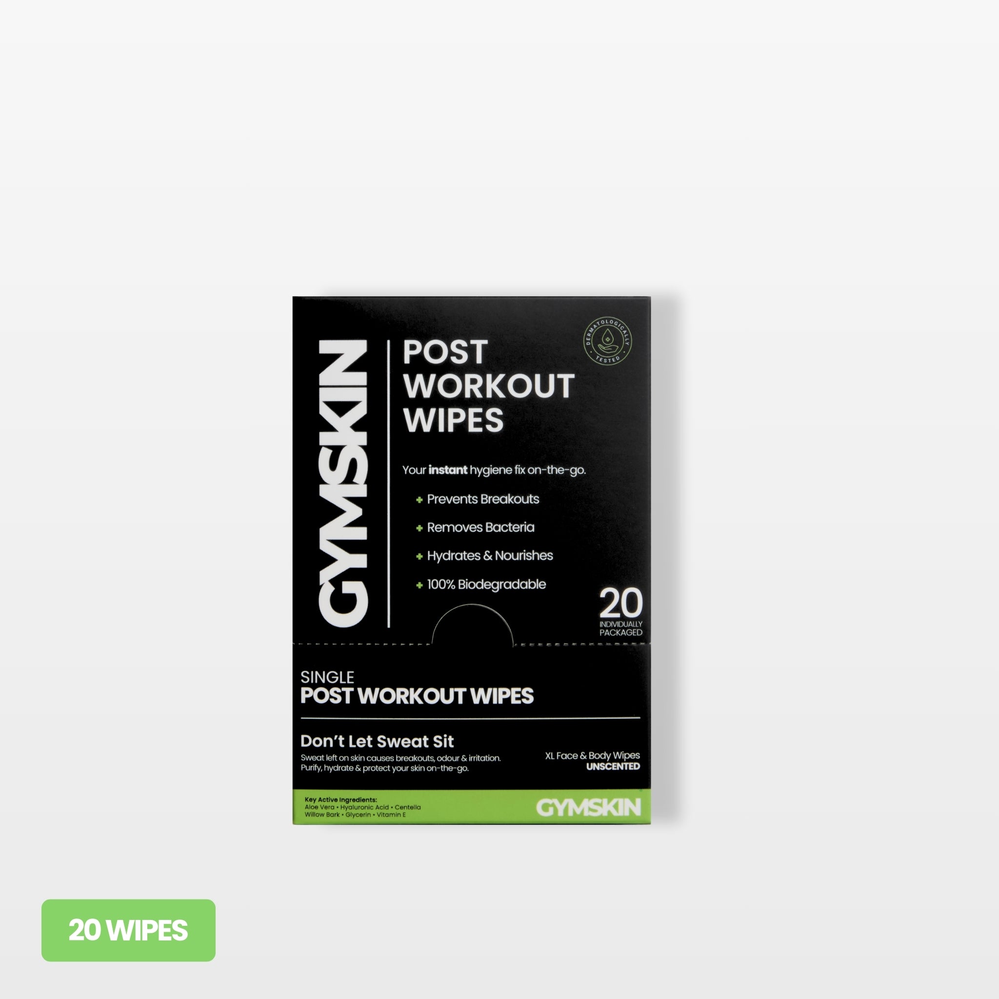 Single Post Workout Wipes (20 Wipes)