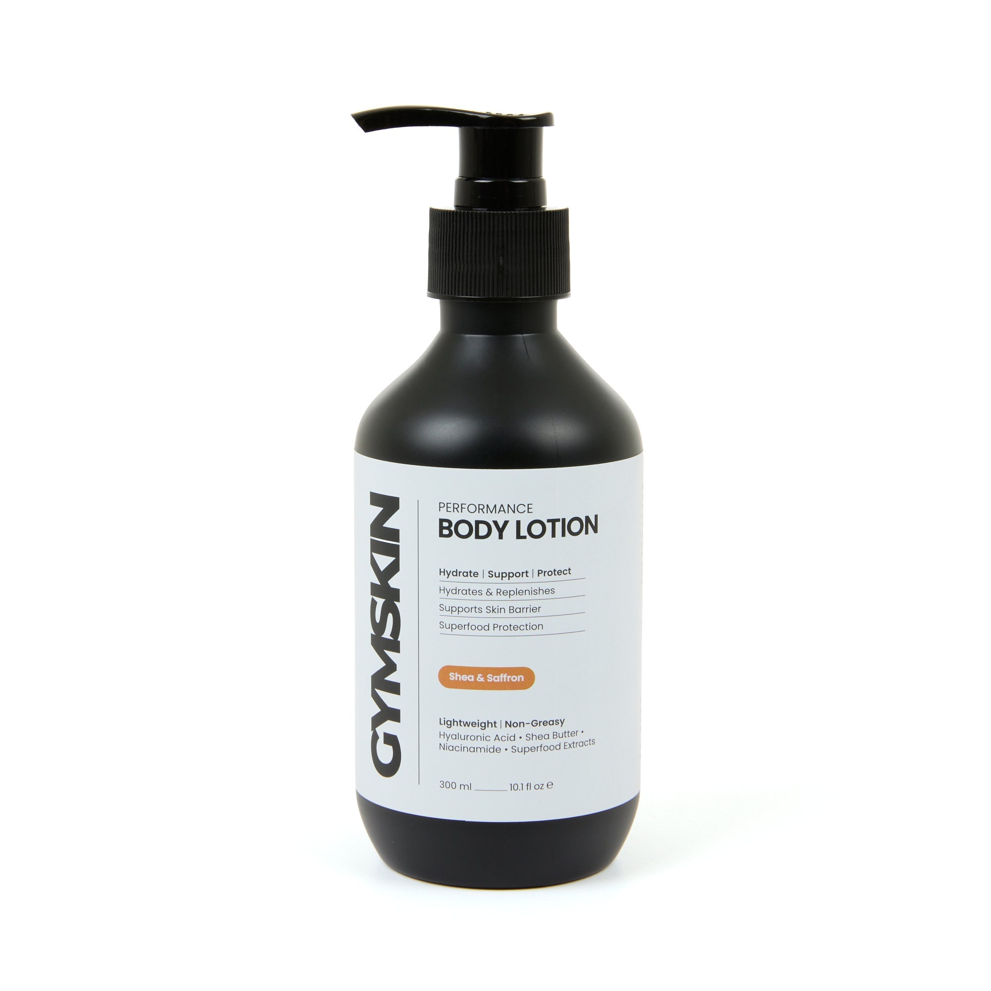GYMSKIN Performance Body Lotion, Shea & Saffron