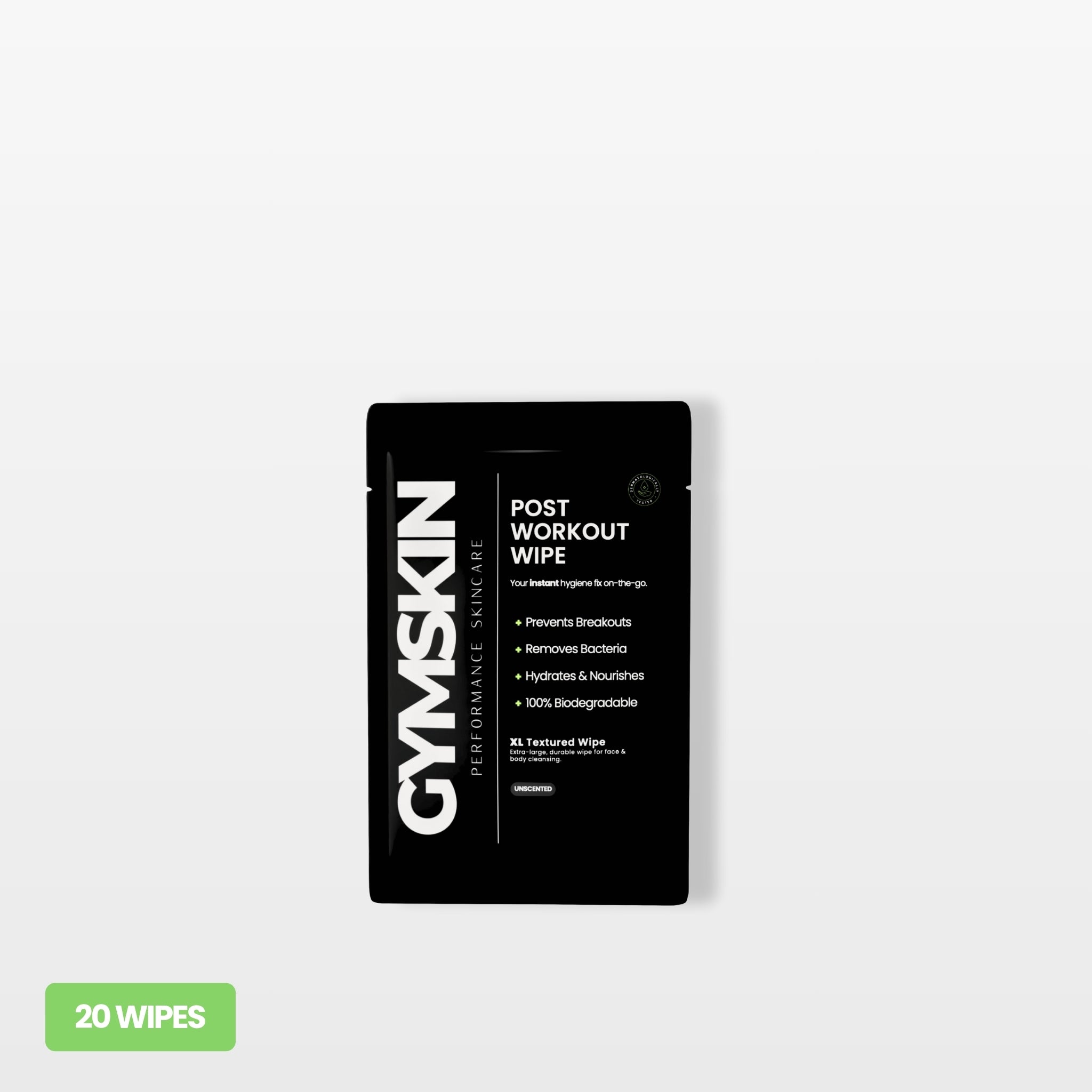 GYMSKIN Single Post Workout Wipes (20 Wipes) — product photo 3