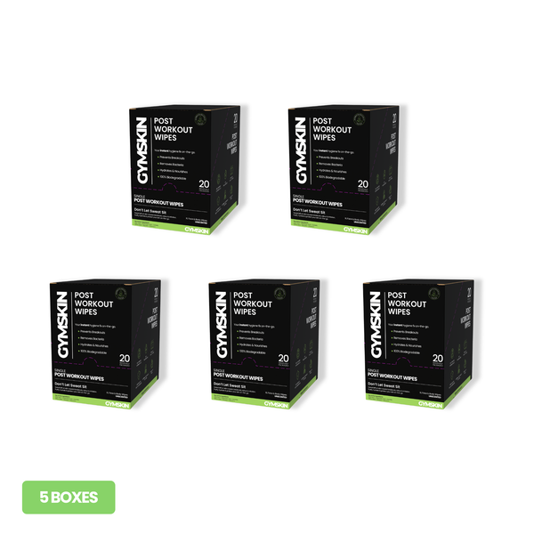 Single Post Workout Wipes - 5 Box Bundle