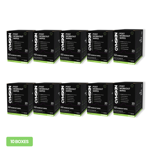 Single Post Workout Wipes - 10 Box Bundle