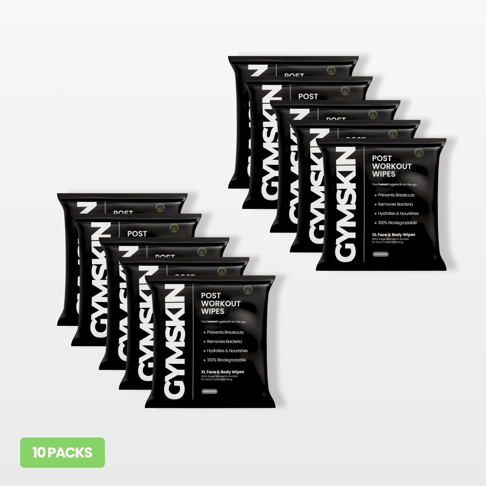 Post Workout Wipes - 10 Pack Bundle