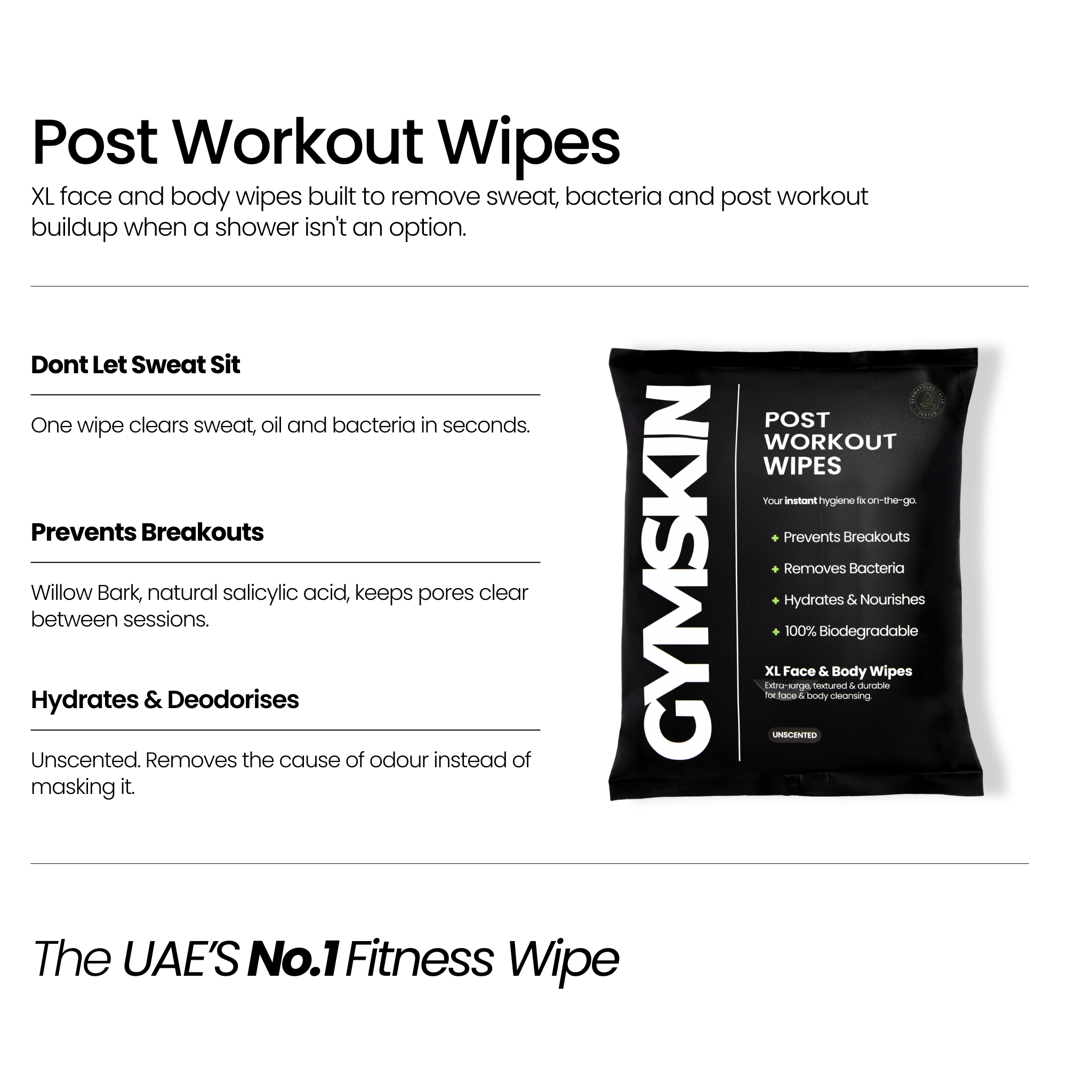 Post Workout Wipes - 5 Pack Bundle