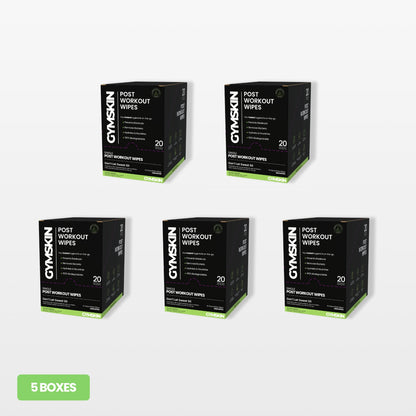 Single Post Workout Wipes - 5 Box Bundle